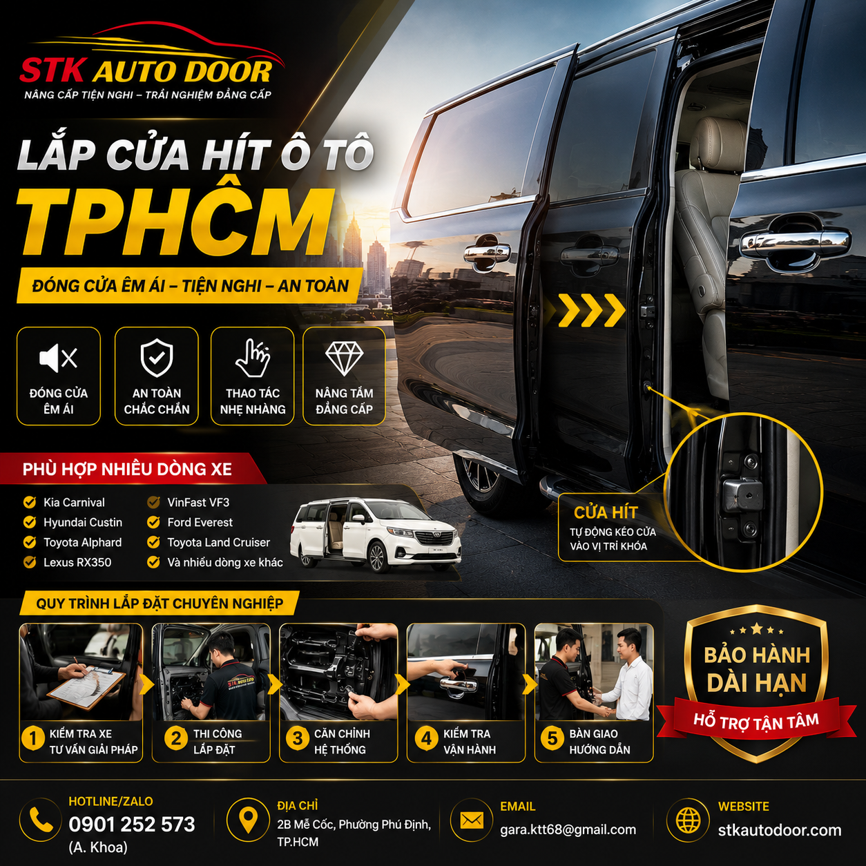 lắp cửa hít o to tphcm