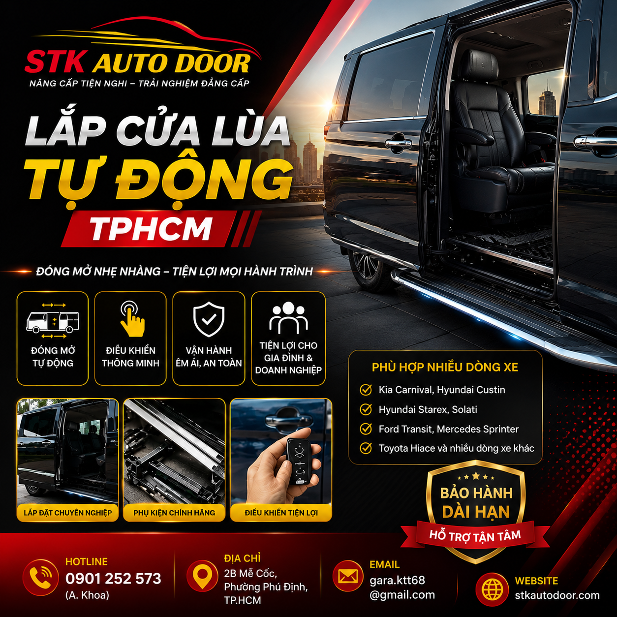 lắp cửa lùa tự động tphcm